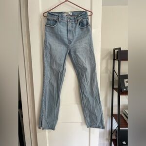 Abercrombie and Fitch Curve Love Split Hem Jeans